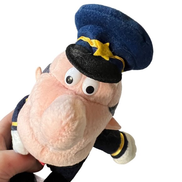 Stuffins Traffic Cop Frosty the Snowman Plush 1999 7" Crossing Guard Stuffed Toy - Picture 1 of 7